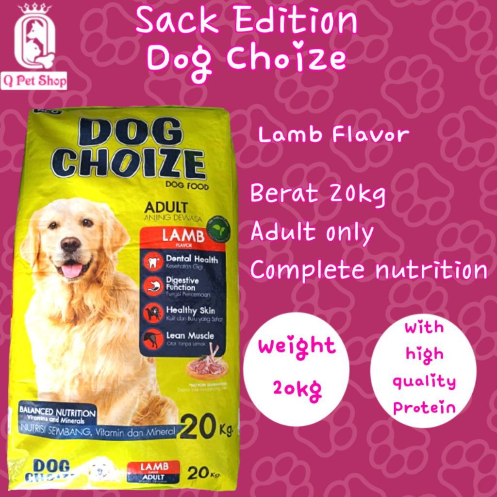 DOG CHOIZE LAMB 20 KG
