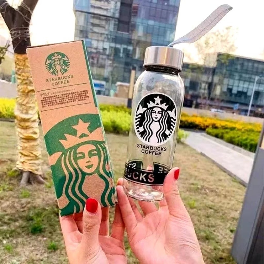 Botol Minum Starbucks Bahan Kaca Tumbler Starbucks