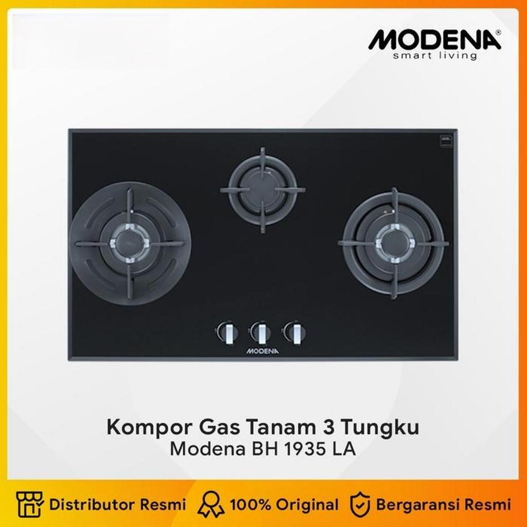 MODENA BH1935LA  kompor tanam GAS HOB 3-RING BURNER  BRASS BURNER + ECO GAS