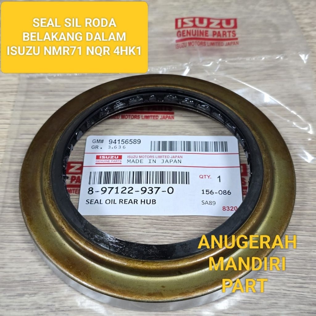 SEAL SIL RODA BELAKANG DALAM ISUZU NMR71 NQR 4HK1