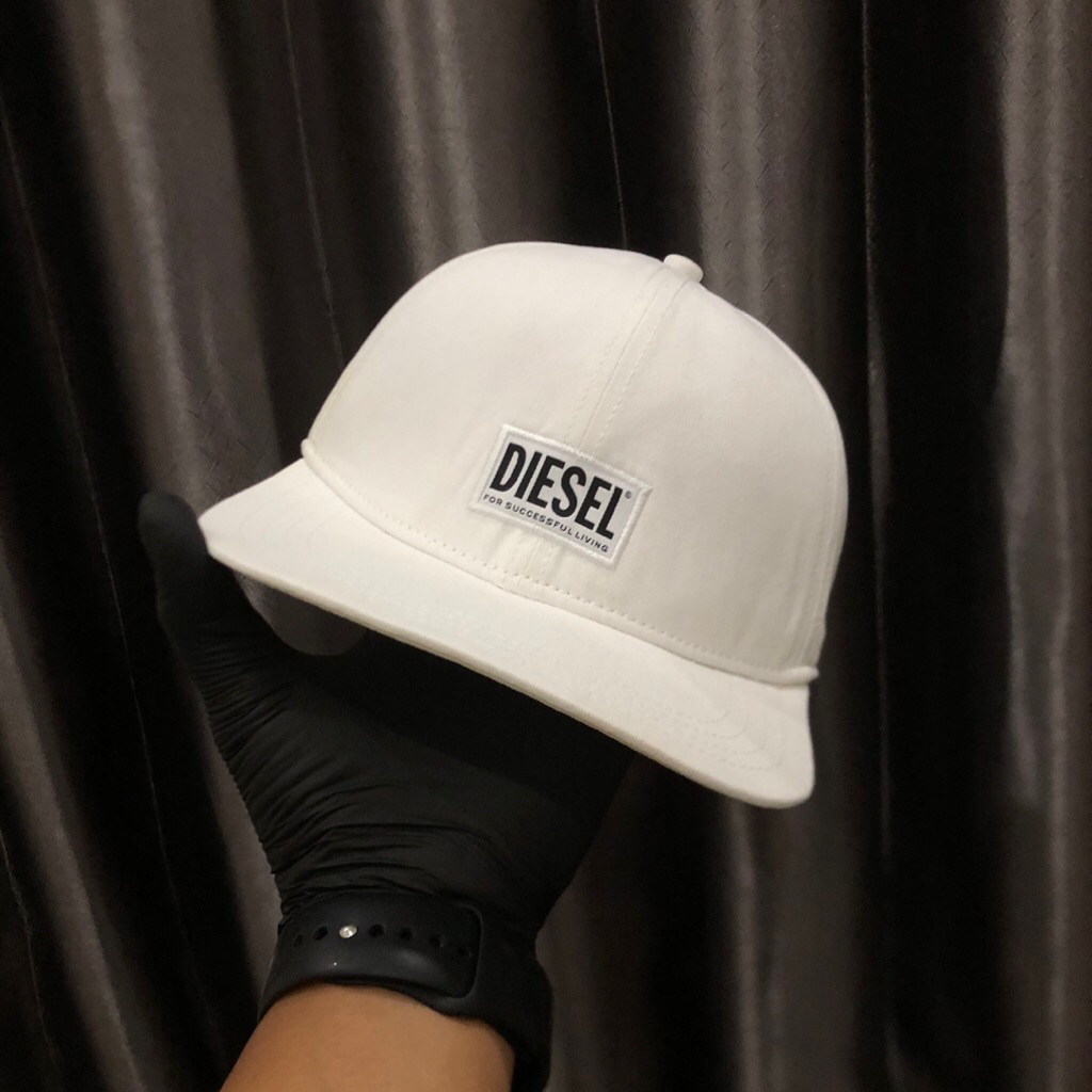 topi diesel luxury snapback white