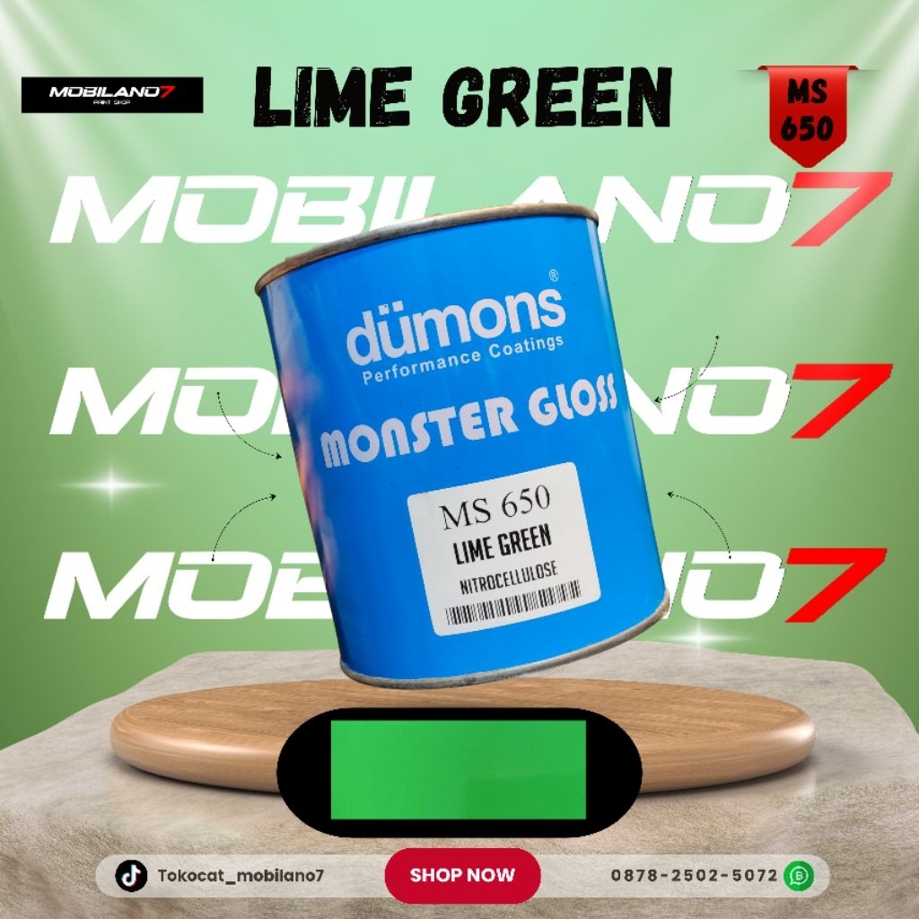 CAT OTOMOTIF SOLID HIJAU/ LIME GREEN