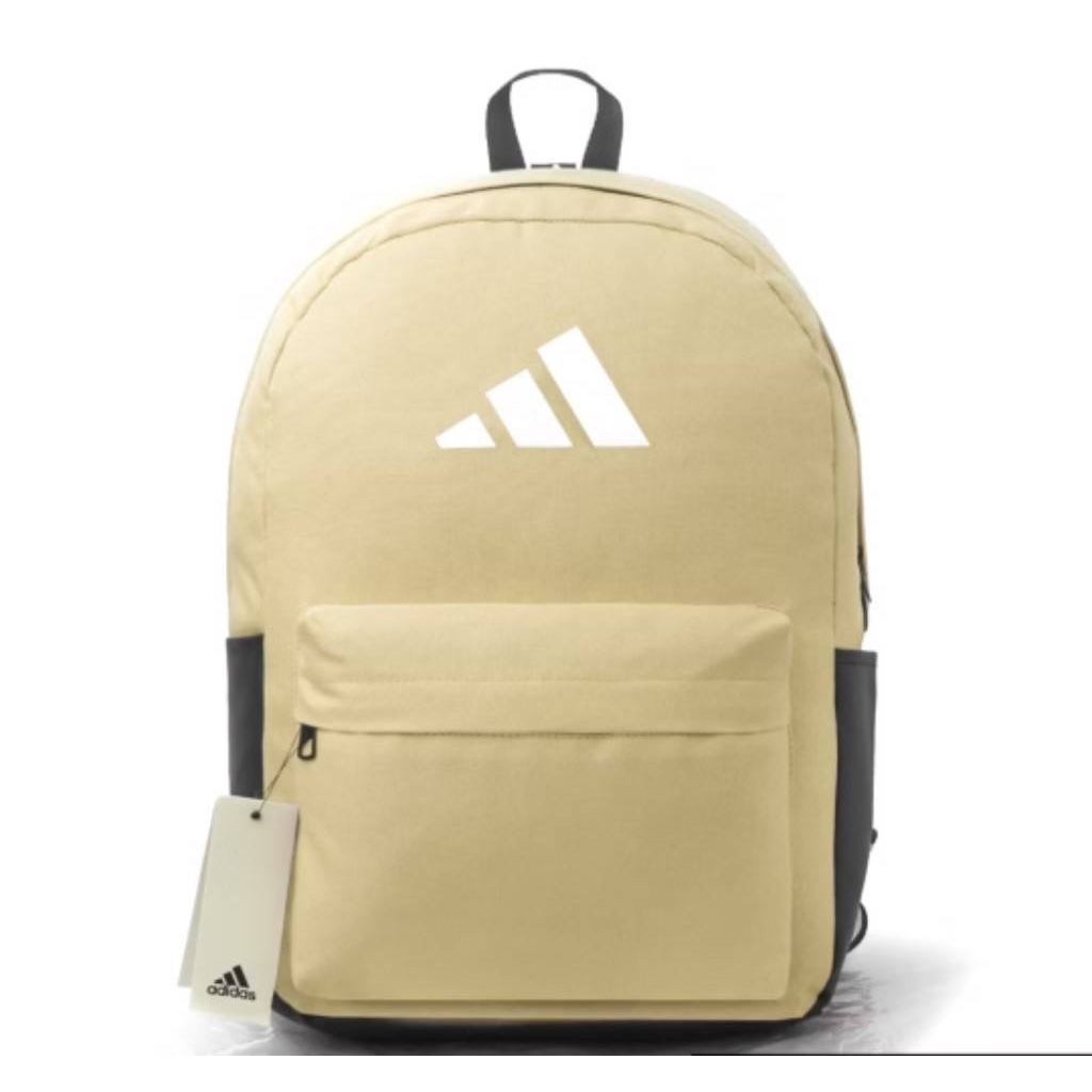 TAS RANSEL ADIDAS SIMPLE MODEL TOP FONT ORIGINAL KAHKI BLACK RED BACKPACK / TAS RANSEL PRIA WANITA /