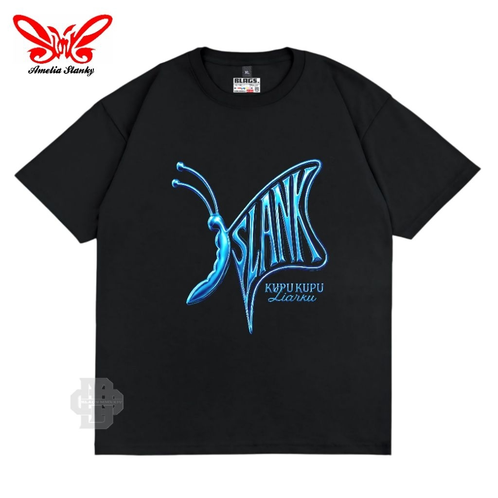 Kaos Slank Kupu Liarku Chrome 3d Metal Look Eksklusif - Kaos Slank Original Potlot - Kaos Distro