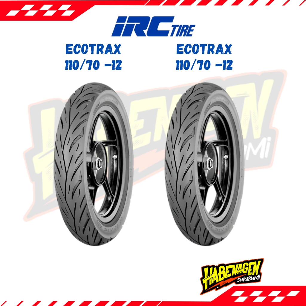 Ban Luar Yamaha Fazio Fazzio Grand Filano Gear Ultima 125 Irc Tire Ecotrax 110/70 Ring 12 Tubeless