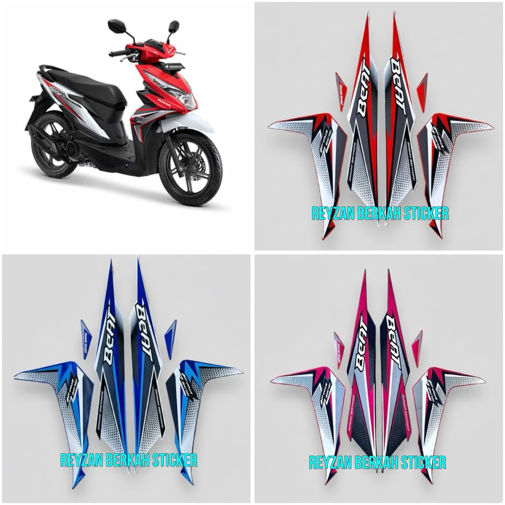 STIKER STRIPING LIS LES BODY MOTOR BEAT ECO FI 2018 ISS