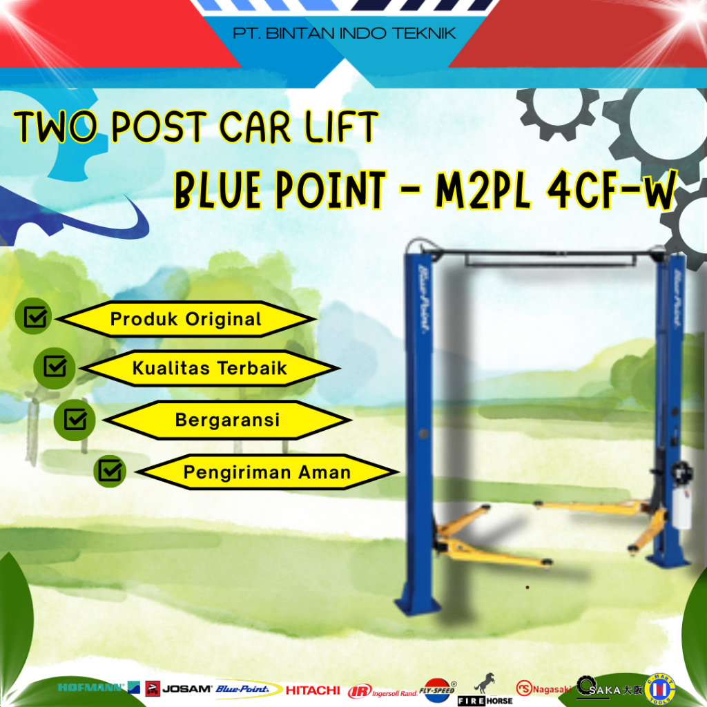 Car lift / 2 post lift / hidrolik mobil / lift service mobil / hidrolik service Blue Point