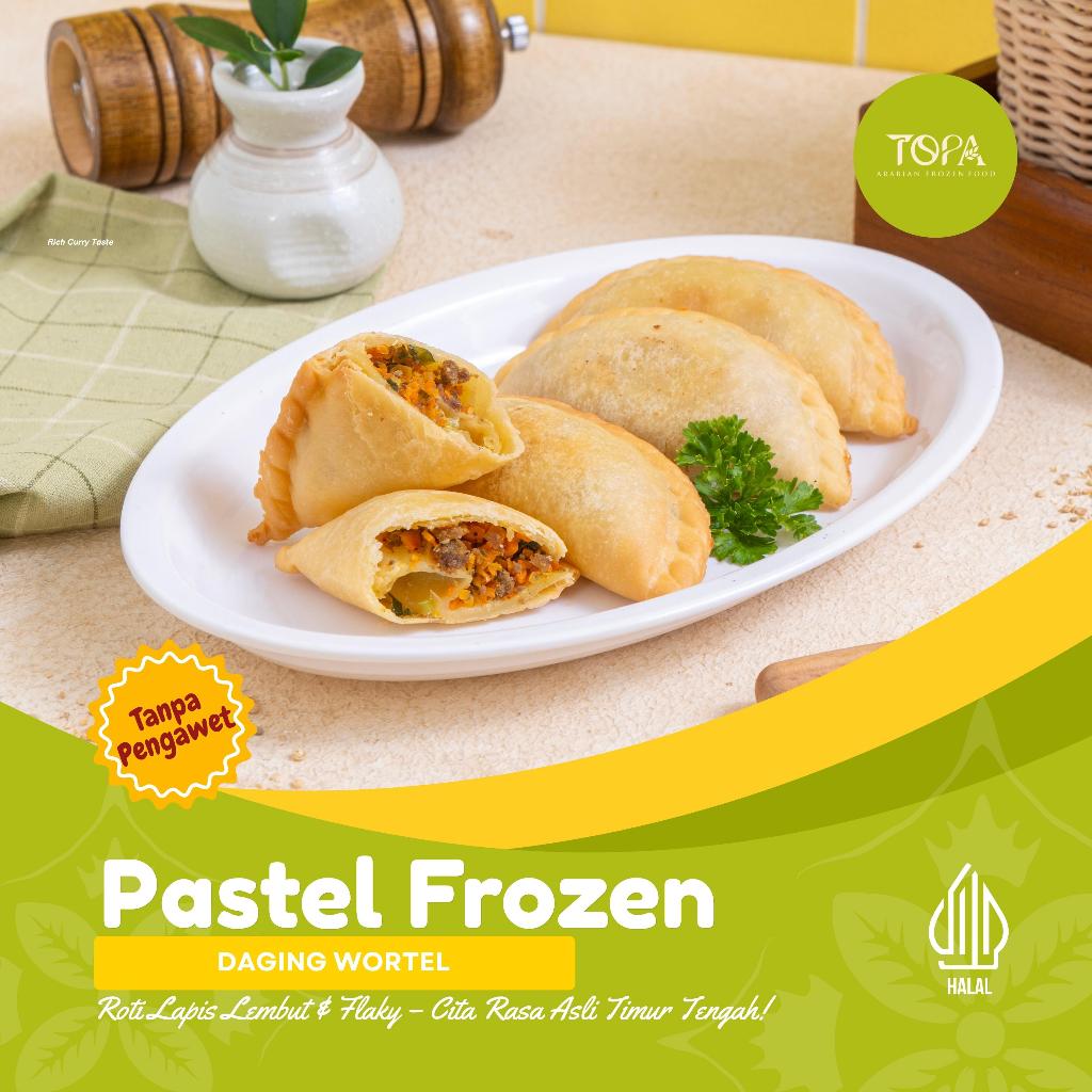 PASTEL DAGING WORTEL FROZEN TOPA FOOD ISI 10 PCS | PASTEL GURIH SIAP GORENG | FROZEN FOOD PRAKTIS