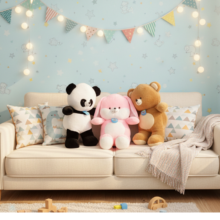 Boneka Jumbo Animal Lucu Panda Rabbit Bear - Boneka Jumbo Lucu