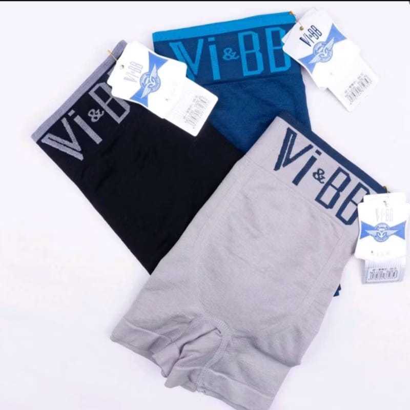 CELANA DALAM BOXER PRIA Vi&BB ORIGINAL, SEGIEMPAT UNTUK PRIA DEWASA DAN REMAJA (HARGA SUDAH TERMASUK