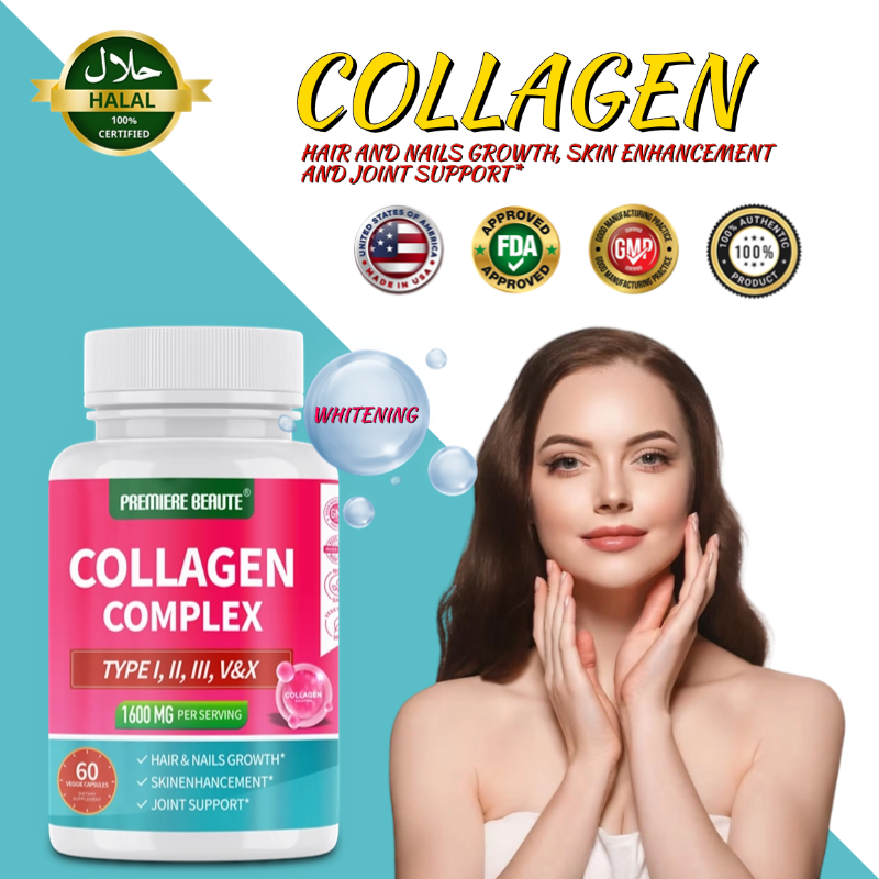 Suplemen Kapsul Kolagen Kolagen Glow/Kolagen Kulit Pemutih Anti Penuaan Asli