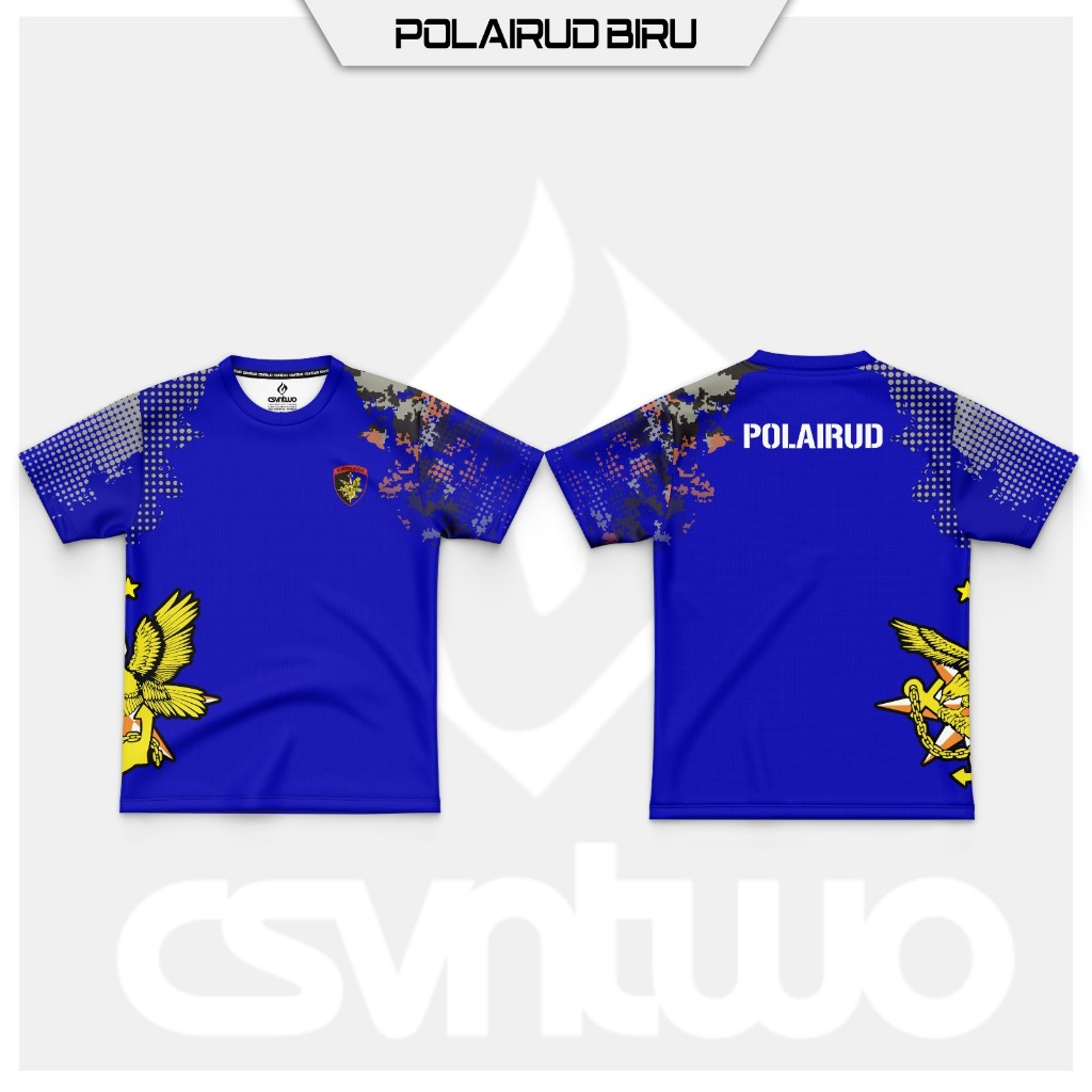 Kaos Jersey Polairud kombinasi loreng Fullprint Premium