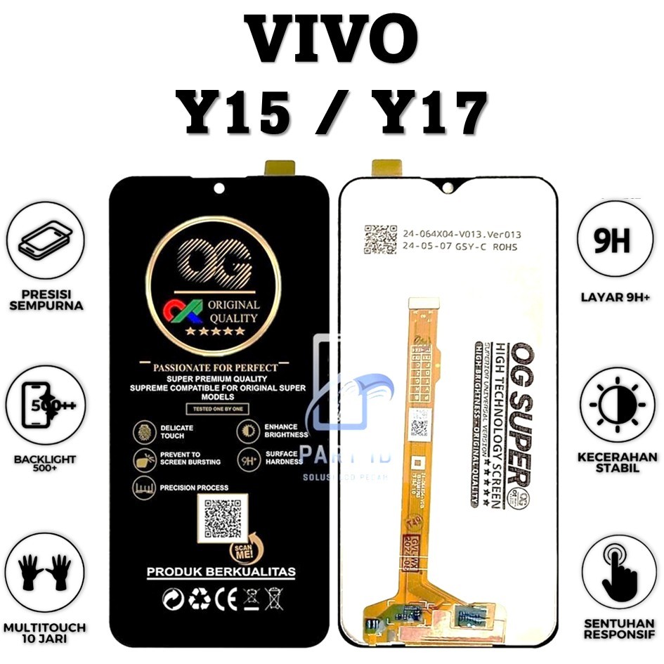 LCD TOUCHSCREEN VIVO Y15 / Y17 COMPLETE ORIGINAL 100% FULLSET