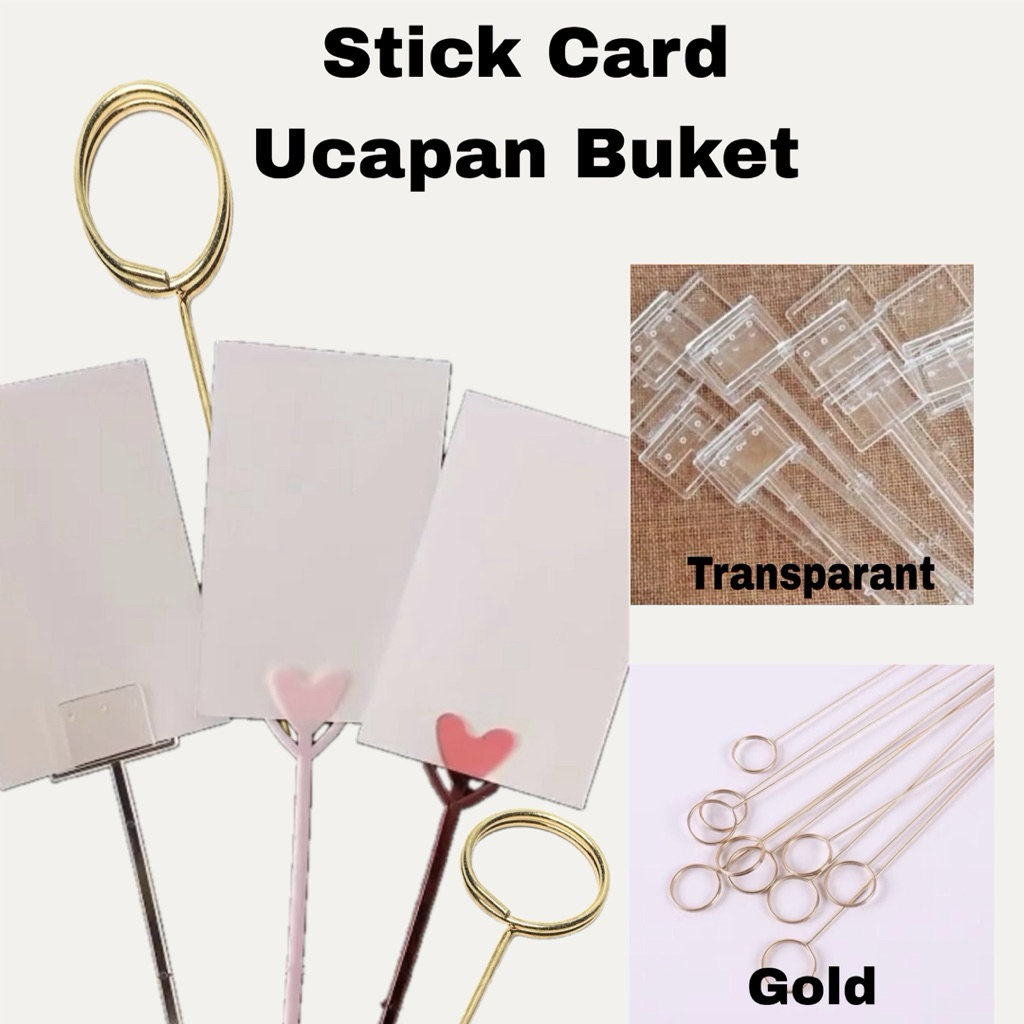 STICK KARTU UCAPAN / STIK BUKET / STIK KARTU BUKET