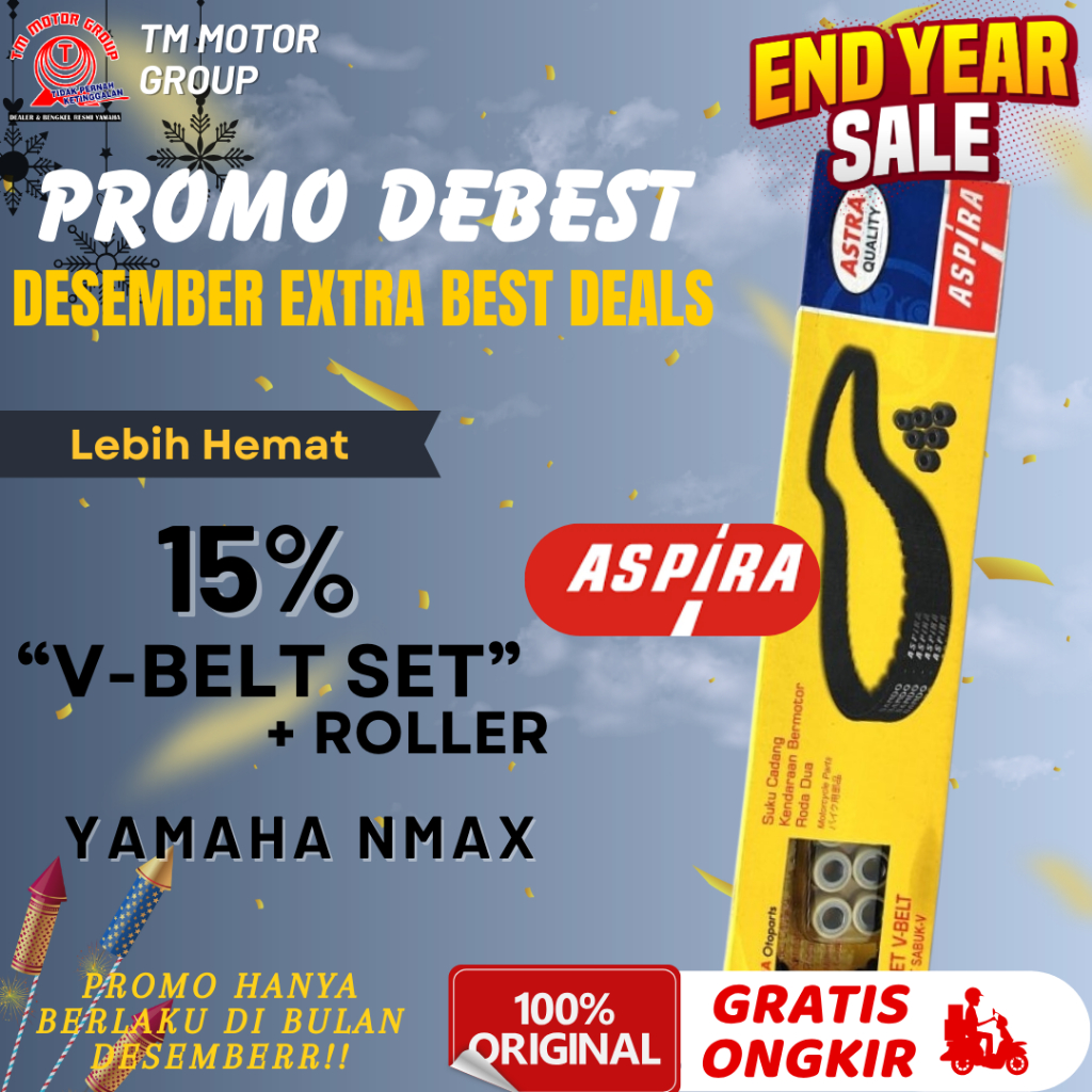 V-BELT SET YAMAHA NMAX ORIGINAL ASPIRA