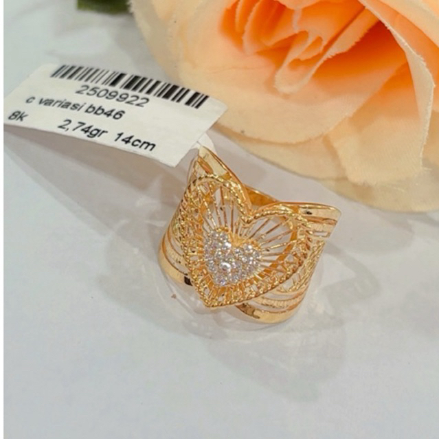 cincin emas kadar 375% 8karat