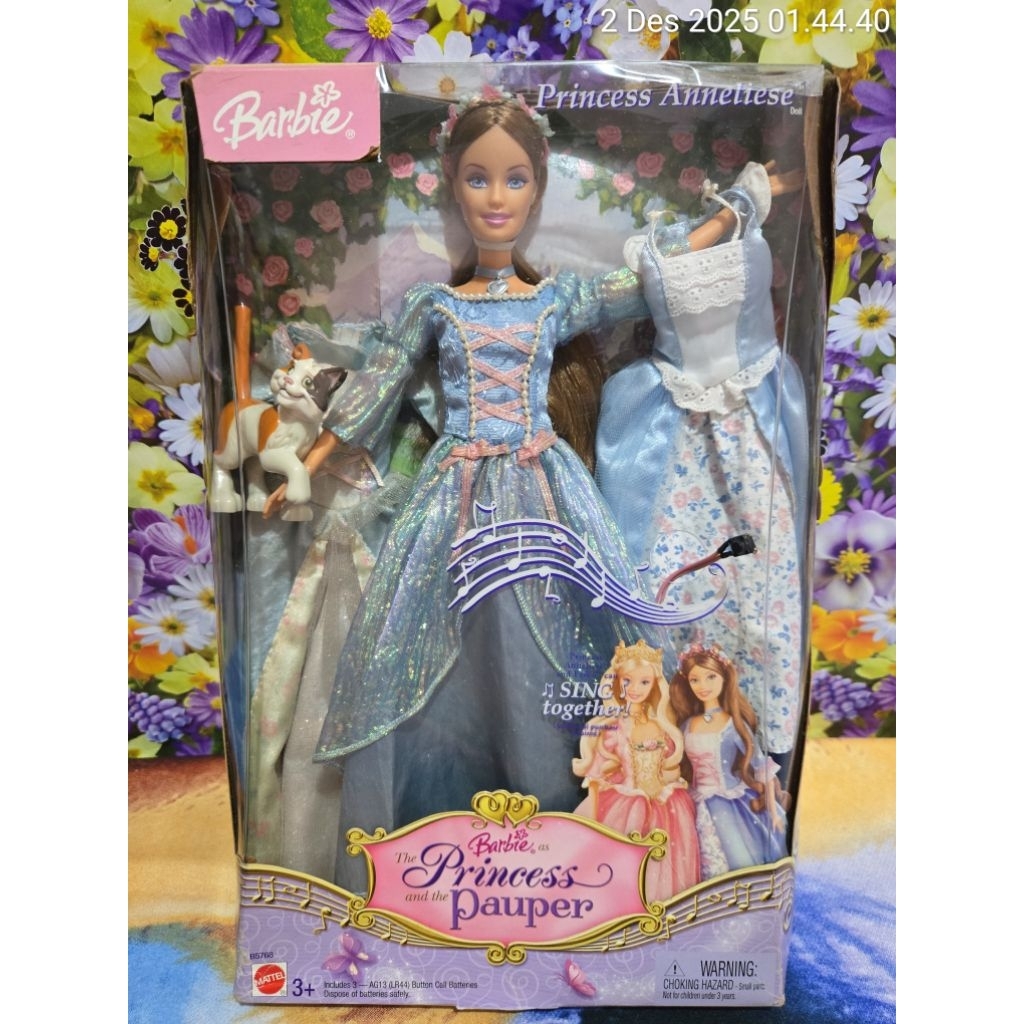 barbie princess and the pauper erika mattel doll
