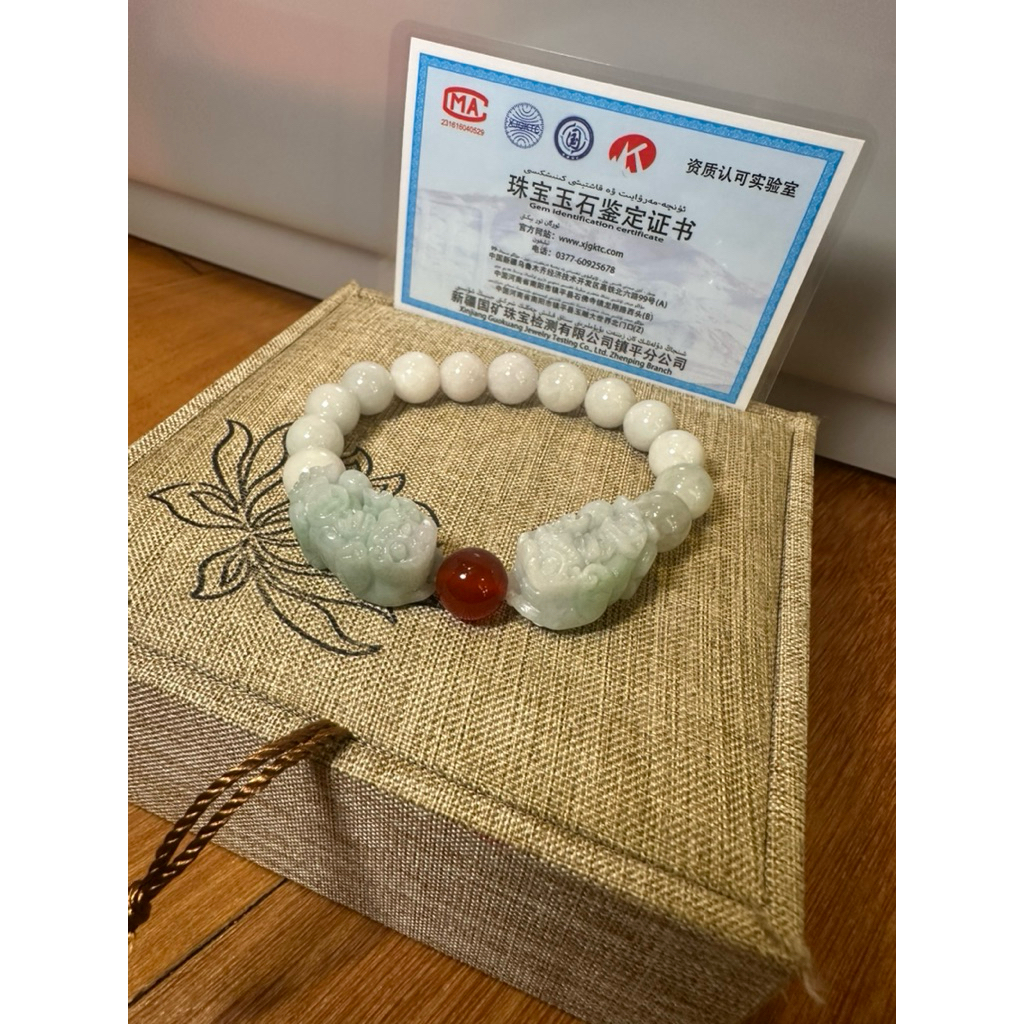 Gelang Giok Naga Hoki Premium Quality Sertifikat Giok Cina Original Asli Super GIOK SUPER ORIGINAL N