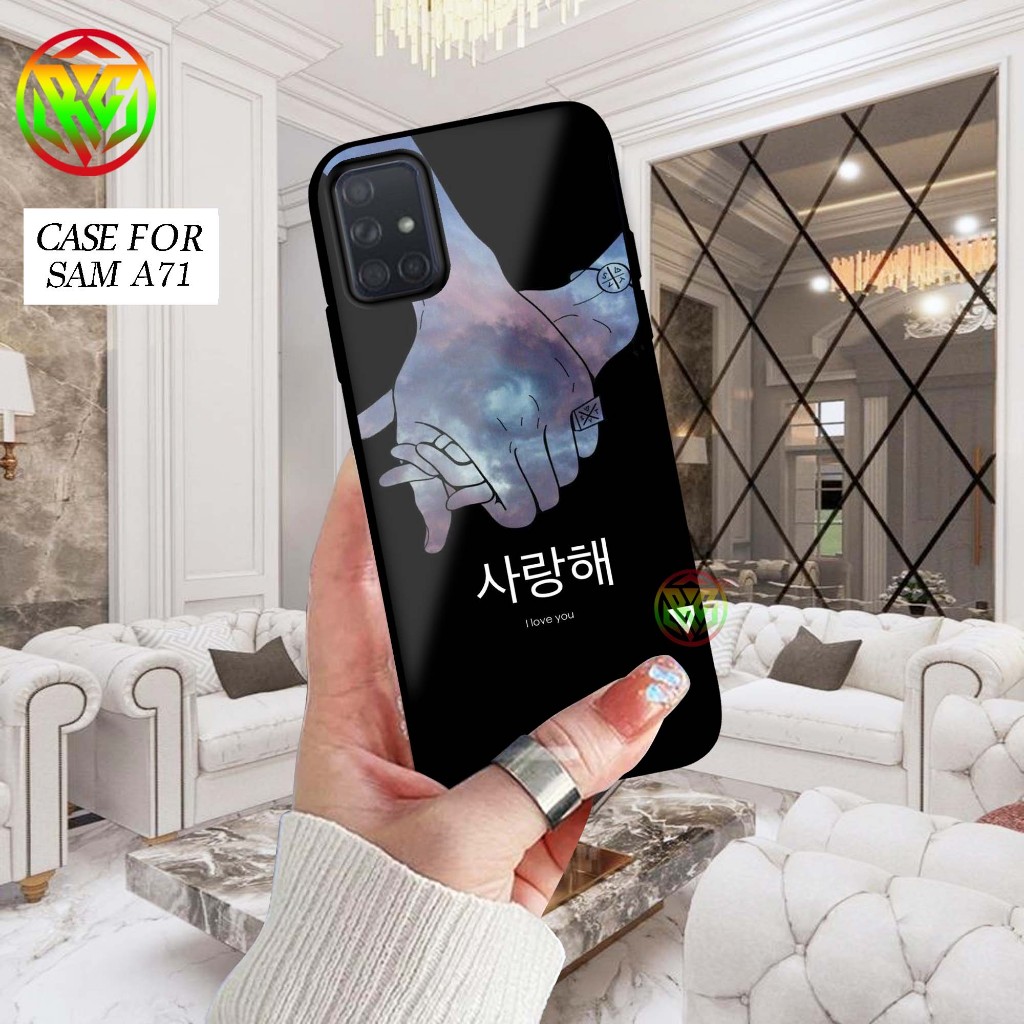 Case Hp Samsung A71 - Softcase Glossy Kilau For Samsung A71 - Case Full Cover Motif Terbaru QUOTES J