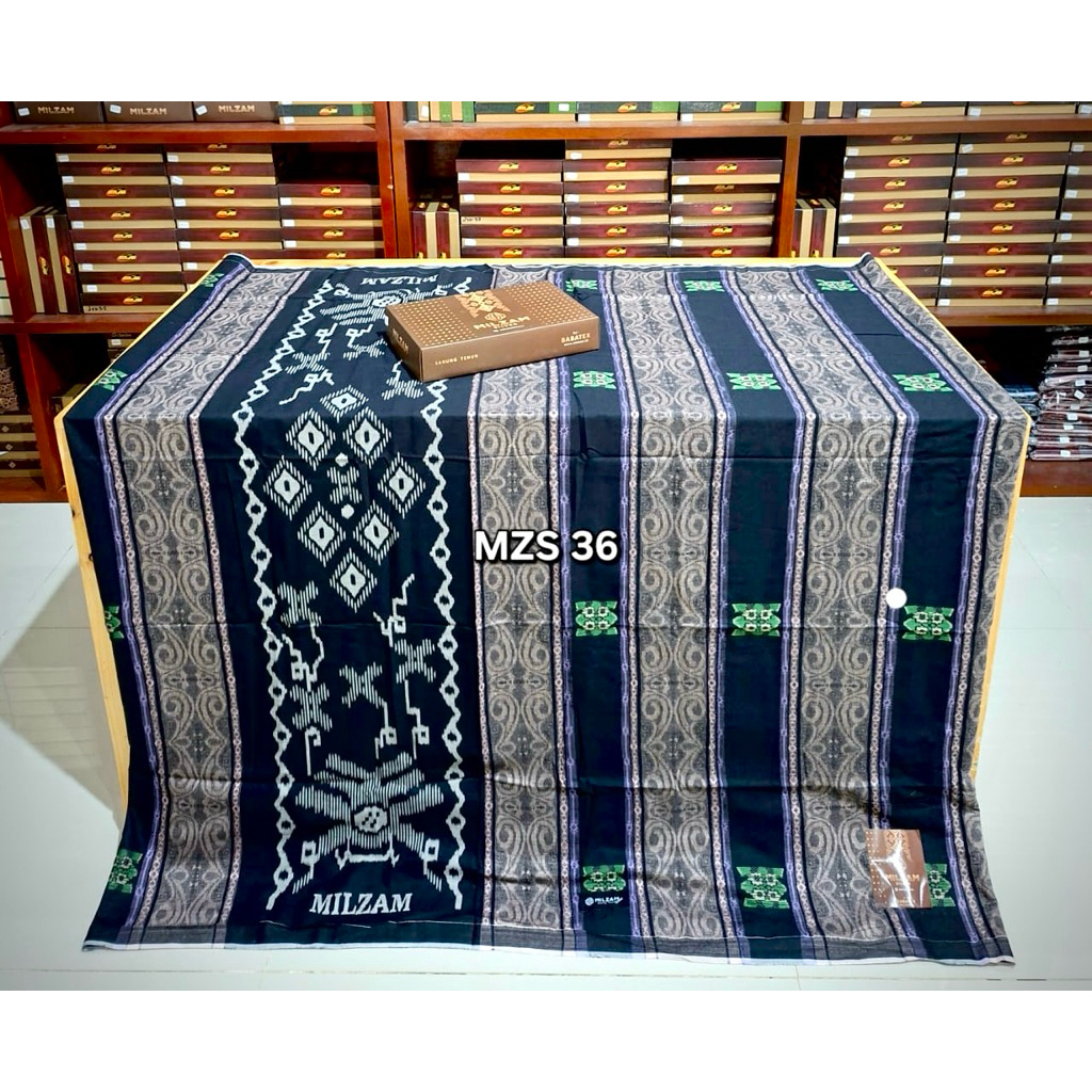 SALAF Sarung Milzam GRADE Silver Premium SKT Motif - MILZAM Sarung Muslim Dewasa