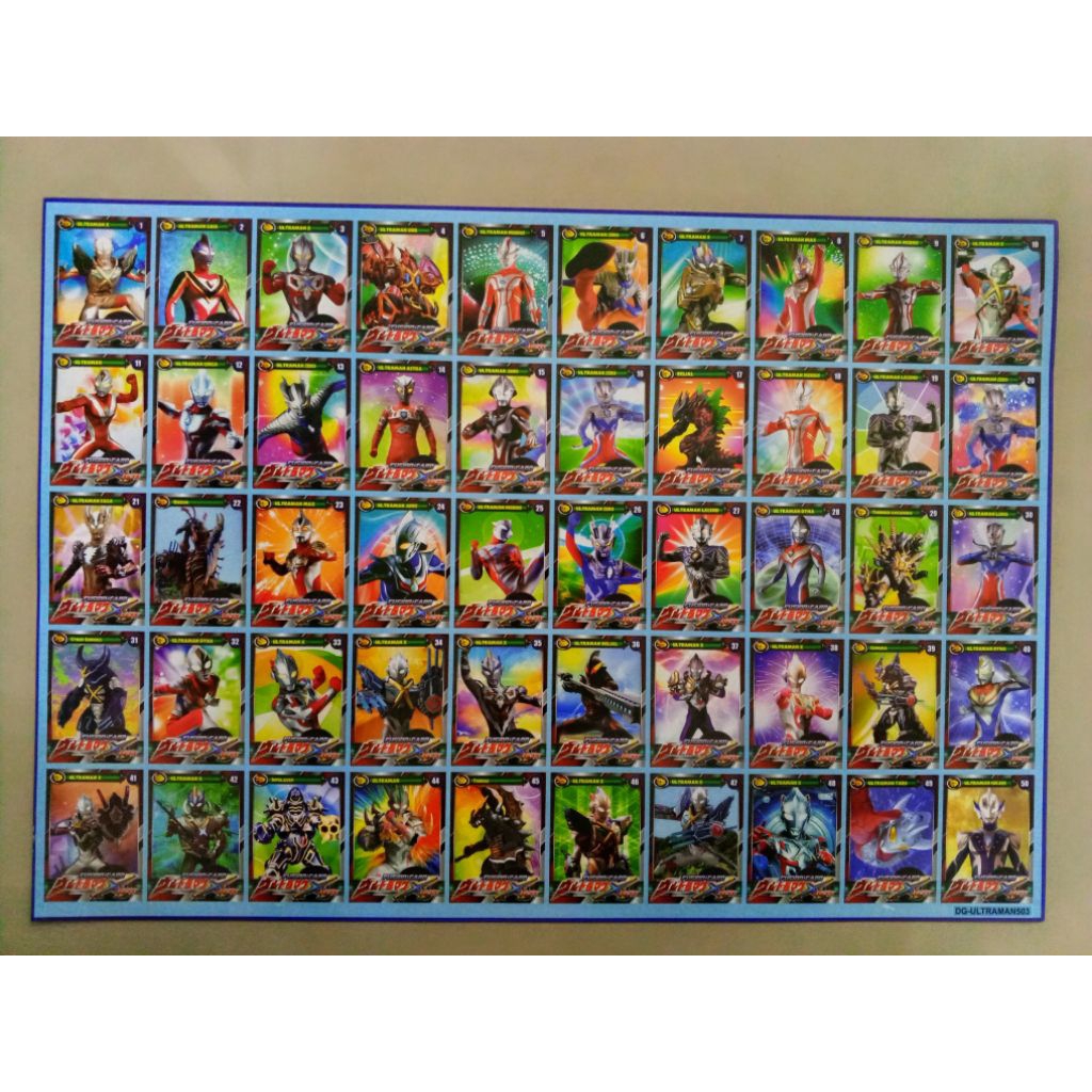 Kartu Anime Ninja Full Set Collection Naruto, Ultraman, Lego , Dll ( Acak )