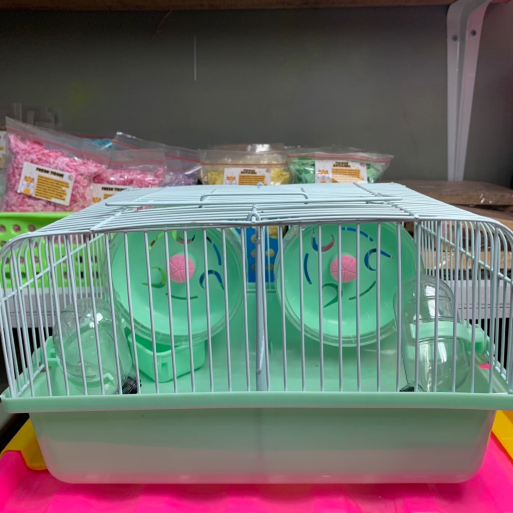 Kandang Love Cage | Kandang Hamster | Kandang Double Untuk Hamster Kawin