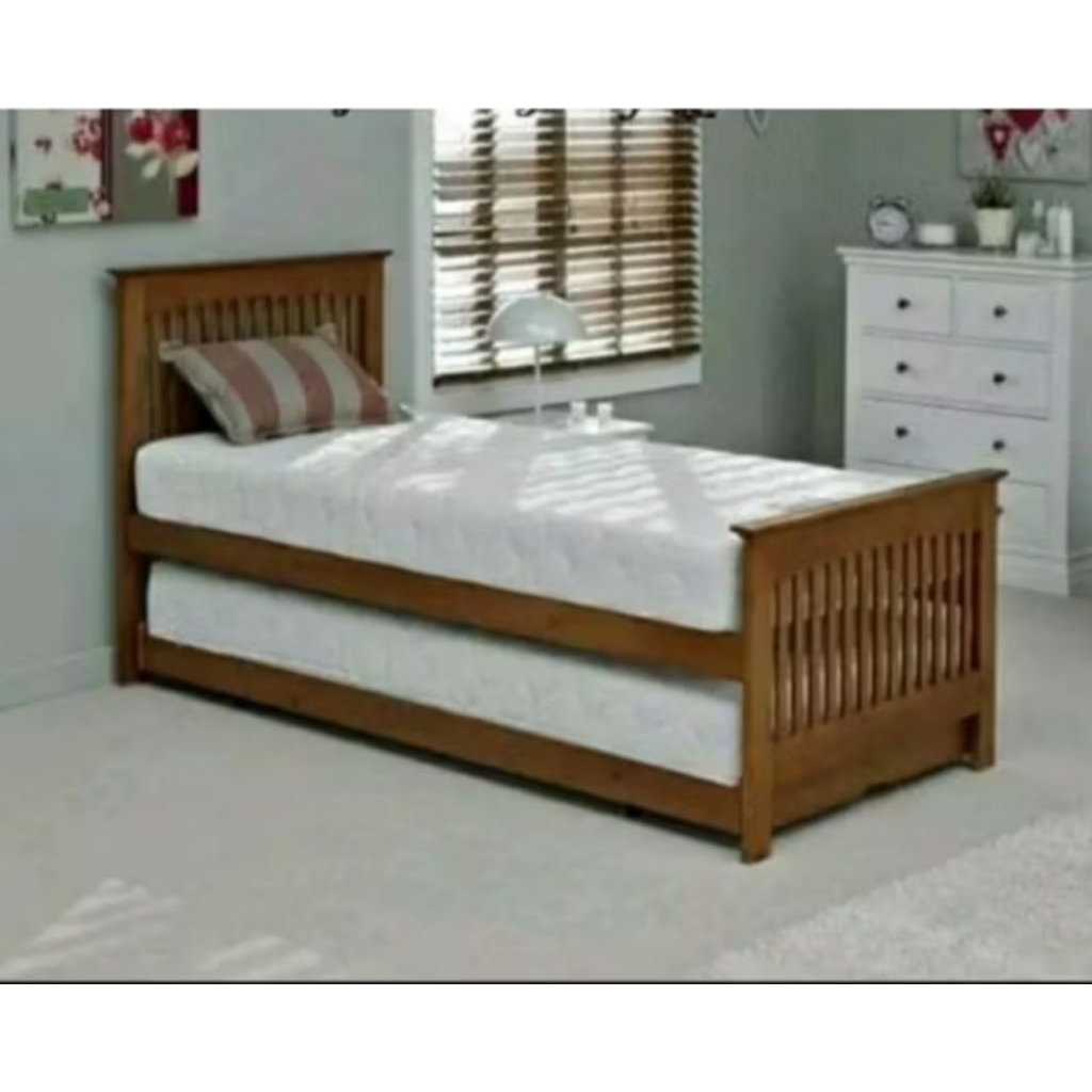 Dipan susun kayu solid natural kayu 200x100