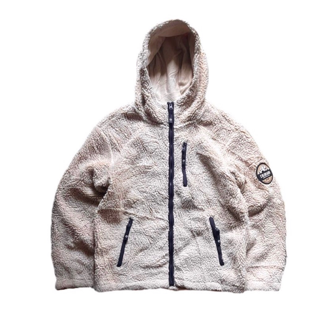 Topten Heavyweight Zip Single Pocket Mountain Warm Sherpa Hooded