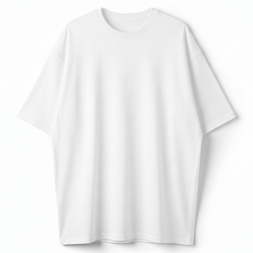 Kaos Polos Oversize Unisex Putih | Bahan Tebal Premium 24s | T-shirt Oversize Pria Wanita
