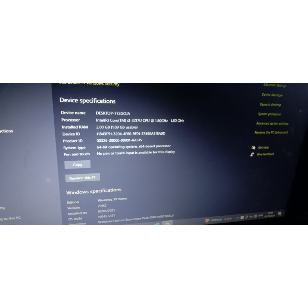 Laptop Asus X450C core i3 gen 3 siap pakai