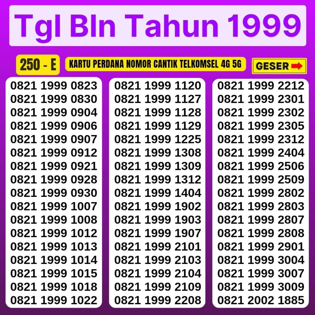 Nomor Cantik Telkomsel Simpati 3G 4G 5G Kartu Perdana Telkomsel Camtik Nocan Simpati Kartu Perdana S