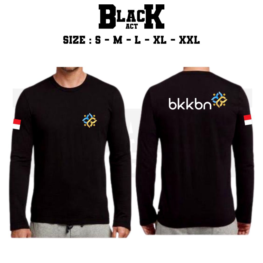 KAOS BKKBN BADAN KEPENDUDUKAN DAN KELUARGA BERENCANA LENGAN PANJANG