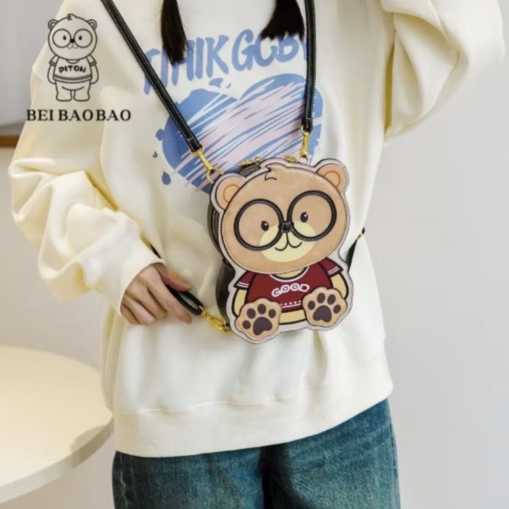 TAS MODEL BEAR | SLINGBAG WANITA | FASHION BEIBAOBAO | 8130