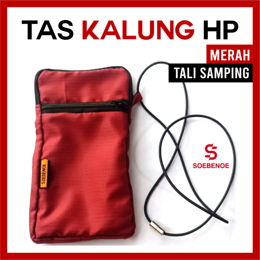 SOEBENOE Tas Kalung HP Dompet Leher
