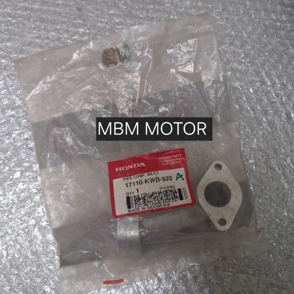 INTAKE INTEK MANIFOLD MANIFOL HONDA BLADE 110 LAMA OLD KARBU ORI AHM 17110-KWB-920 MANIPOL LEHER KAR