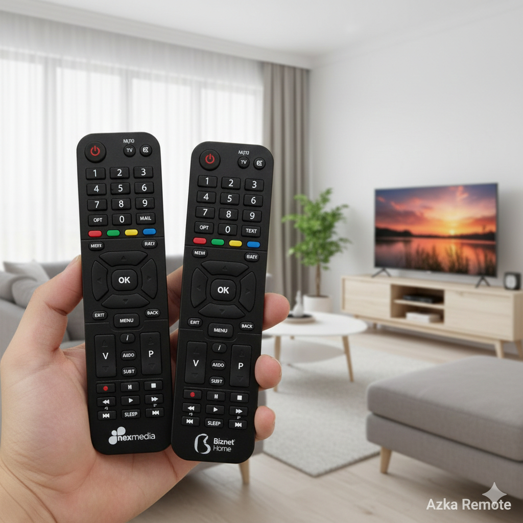 REMOTE REMOT RECEIVER STB PARABOLA NEXMEDIA BIZNET ORIGINAL ASLI