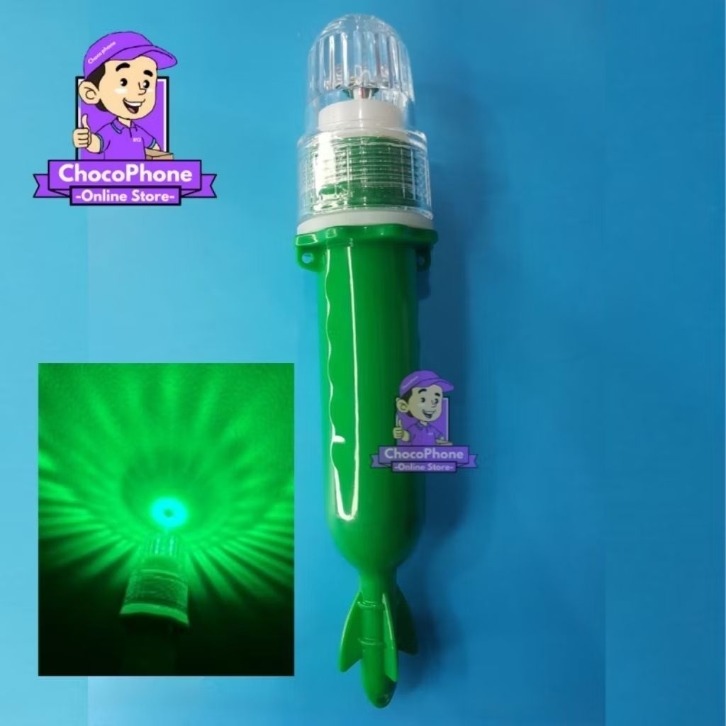 Lampu Torpedo Bersinyal 1 Warna Tidak kedip Lampu Ikan Nelayan Lampu Klip Jaring Kapal Nelayan LED 2