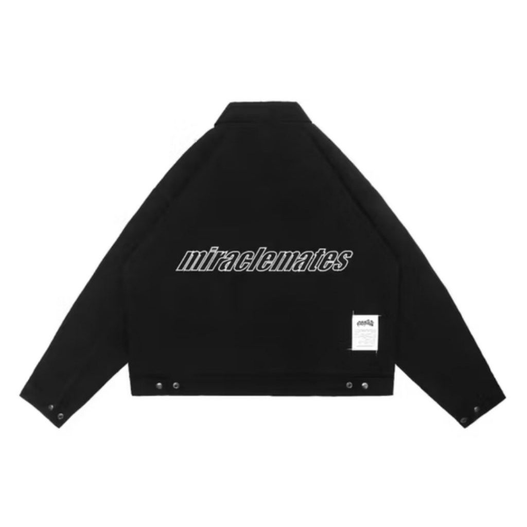 Miracle Mates - Saint Black Boxy Work  Jacket