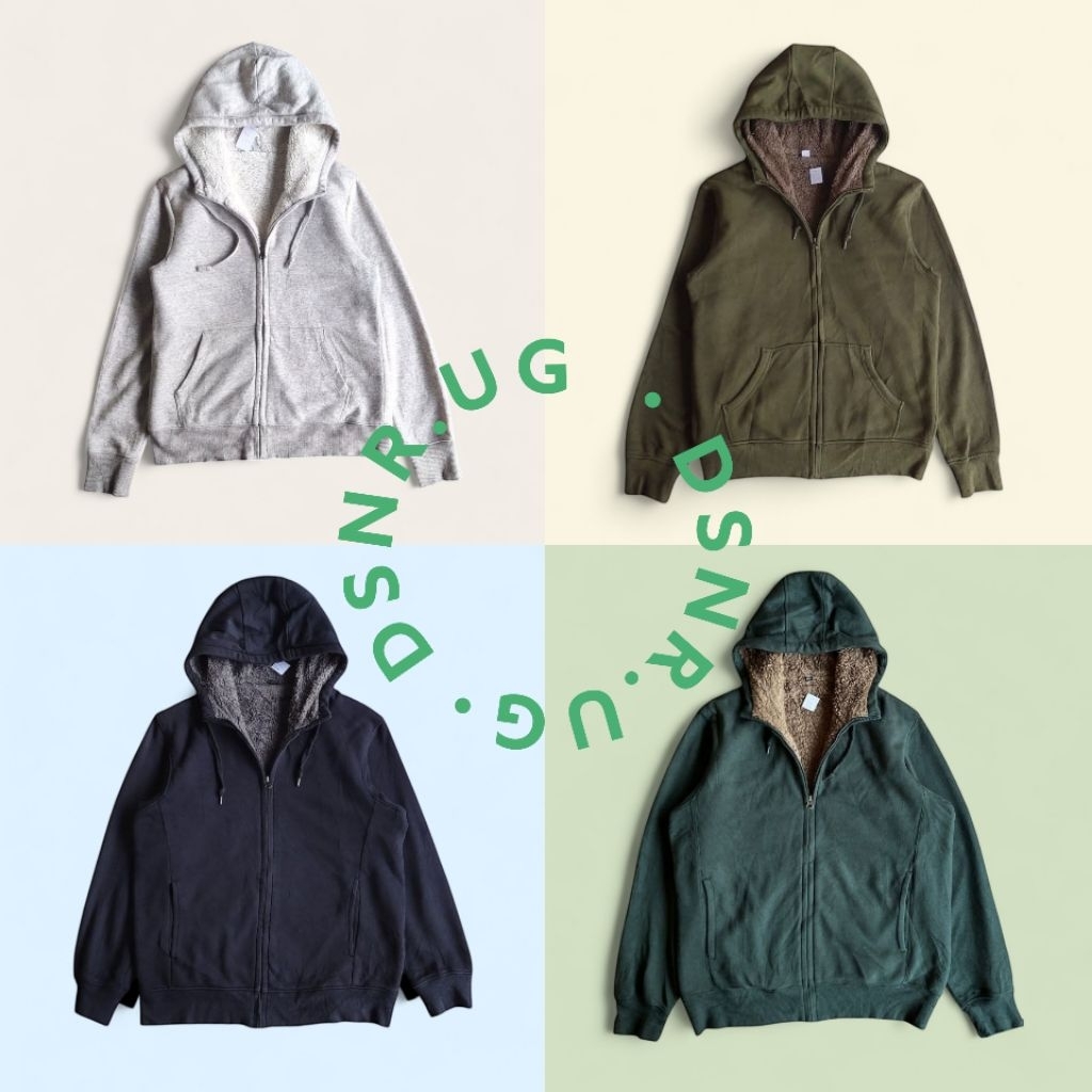 Hoodie Zipper Sherpa Uniqlo
