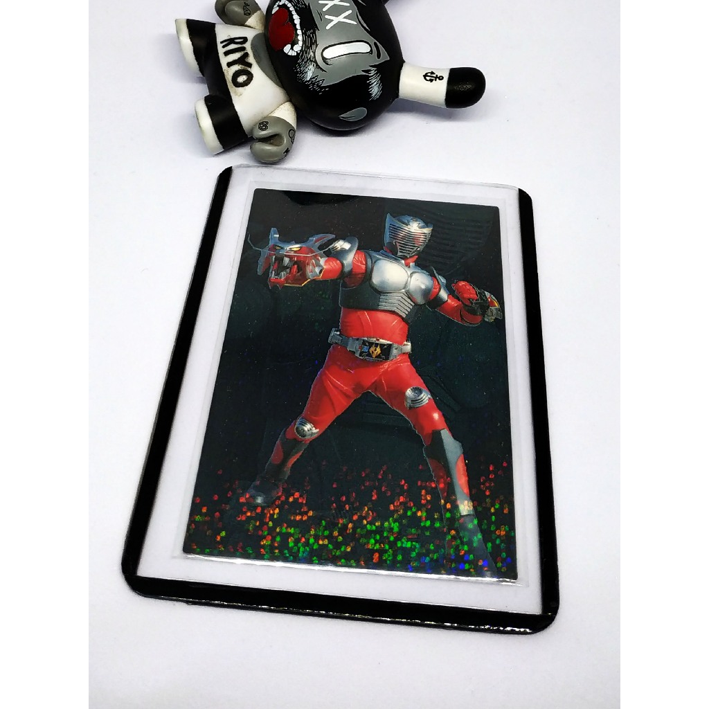 Kartu Kamen Rider CALBEE x MAGAZINE Z card. HOLO Card. Kamen Rider Ryuki. SPA025