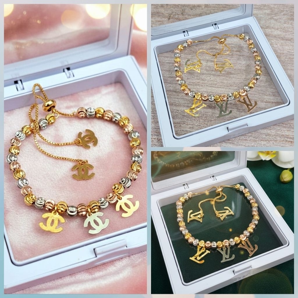 Gelang serut fashion/perhiasan tangan/gelang xuping gold