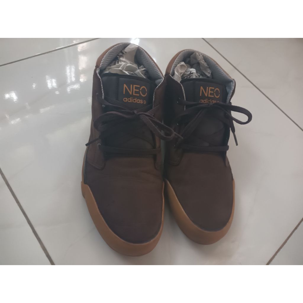 Sepatu Second Adi Neo Boot Kulit Legit Size 44 2/3, insol 28.