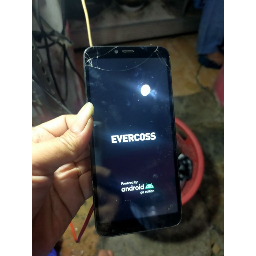 lcd Evercoss m6/m60 ori copotan minus retak.. sentuh normal