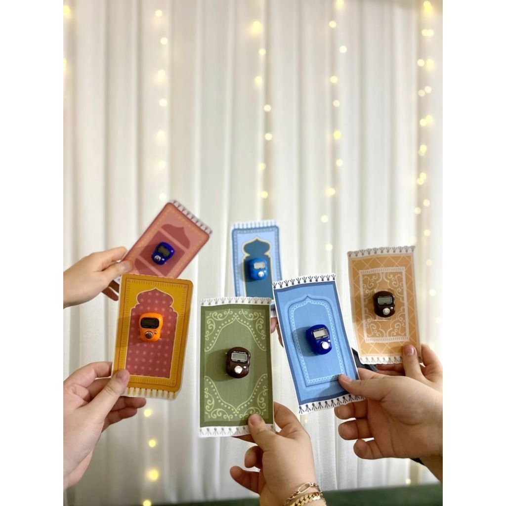 Tasbih Digital Souvenir | Tasbih digital alas sajadah | Oleh oleh umroh tasbih |packaging sajadah
