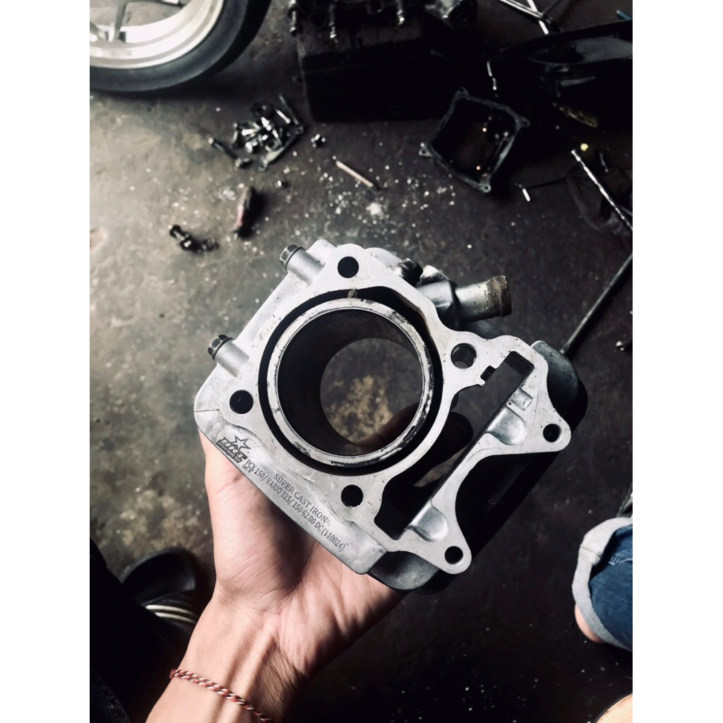 BLOK BORING VARIO 150 BRT 62MM BEKAS BUTUH KOLTER MURAH BINTANG RACING TEAM