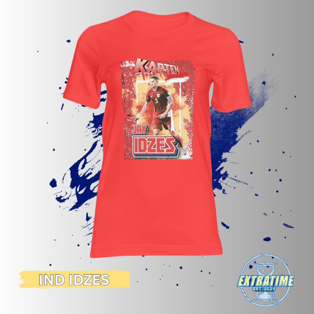 Kaos T-Shirt Timnas Indonesia Jay Idzes - IND IDZES