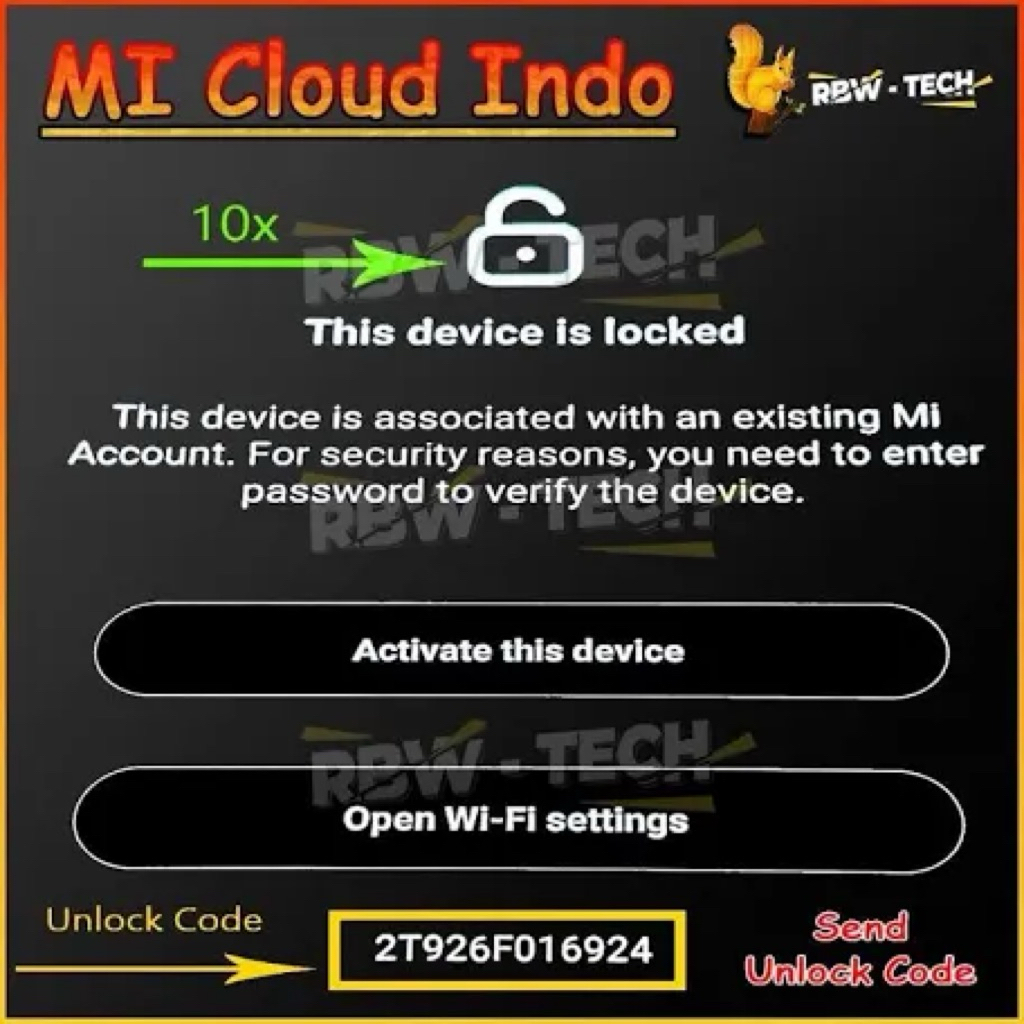 xiaomi unlock akun micloud