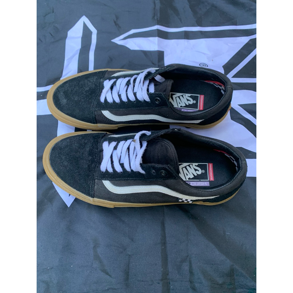 vans os proskate black gum