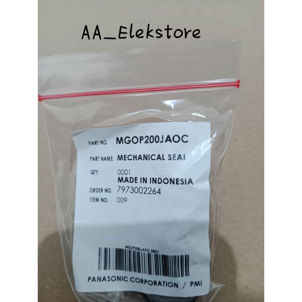 Mechanic seal pompa air panasonic GA/GP 200