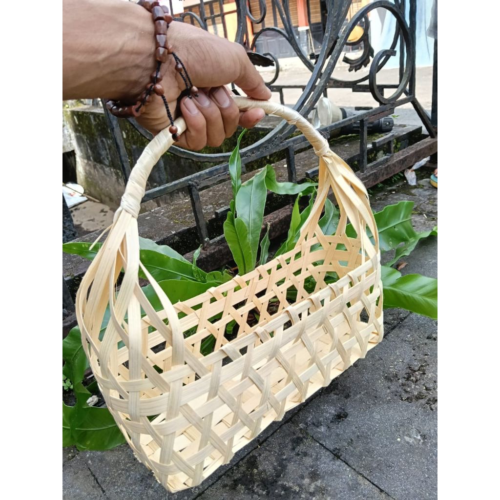keranjang toples  makanan parcel bingkisan 30x10x10